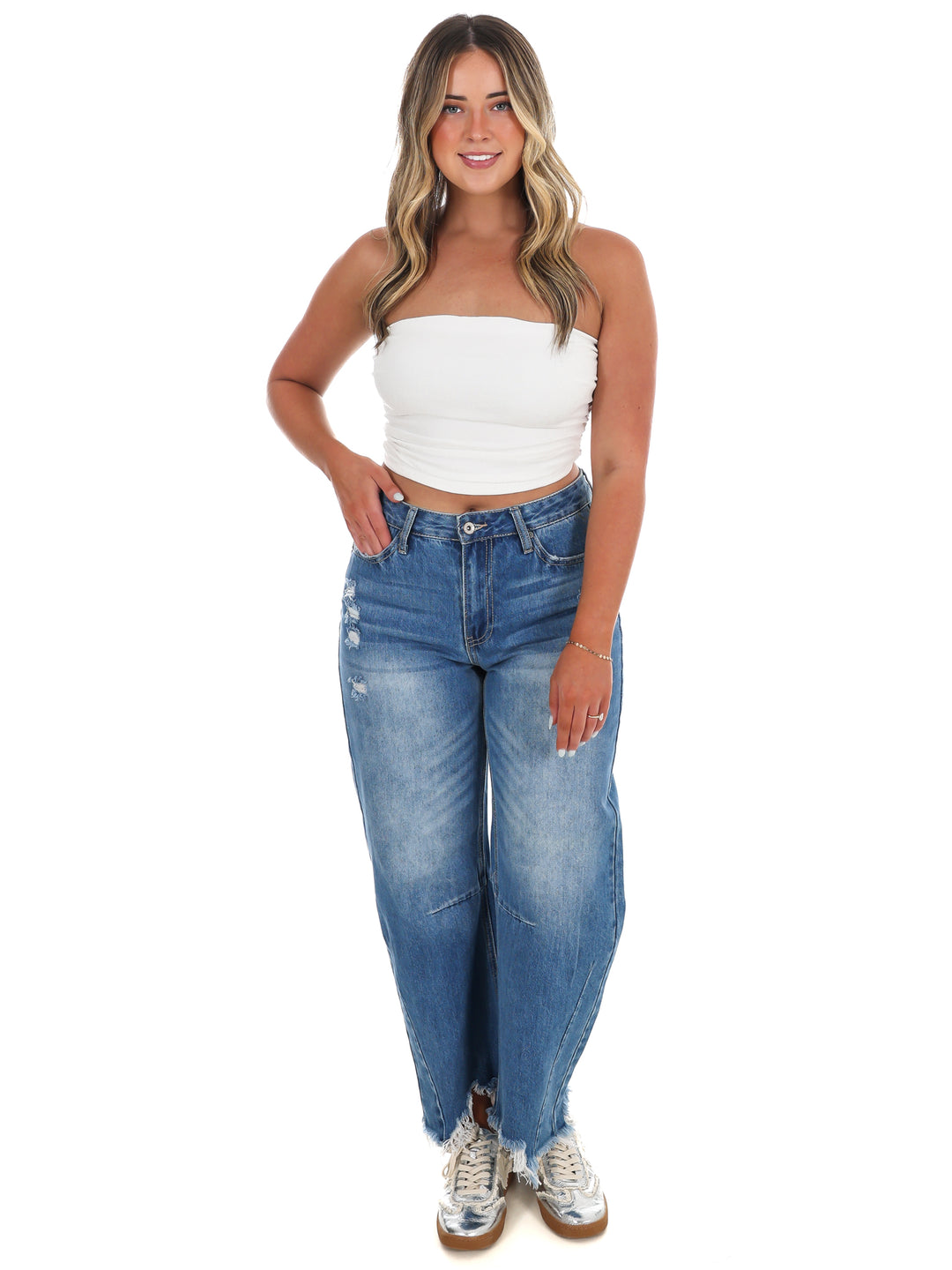 Simple Intentions Linen Tube Top
