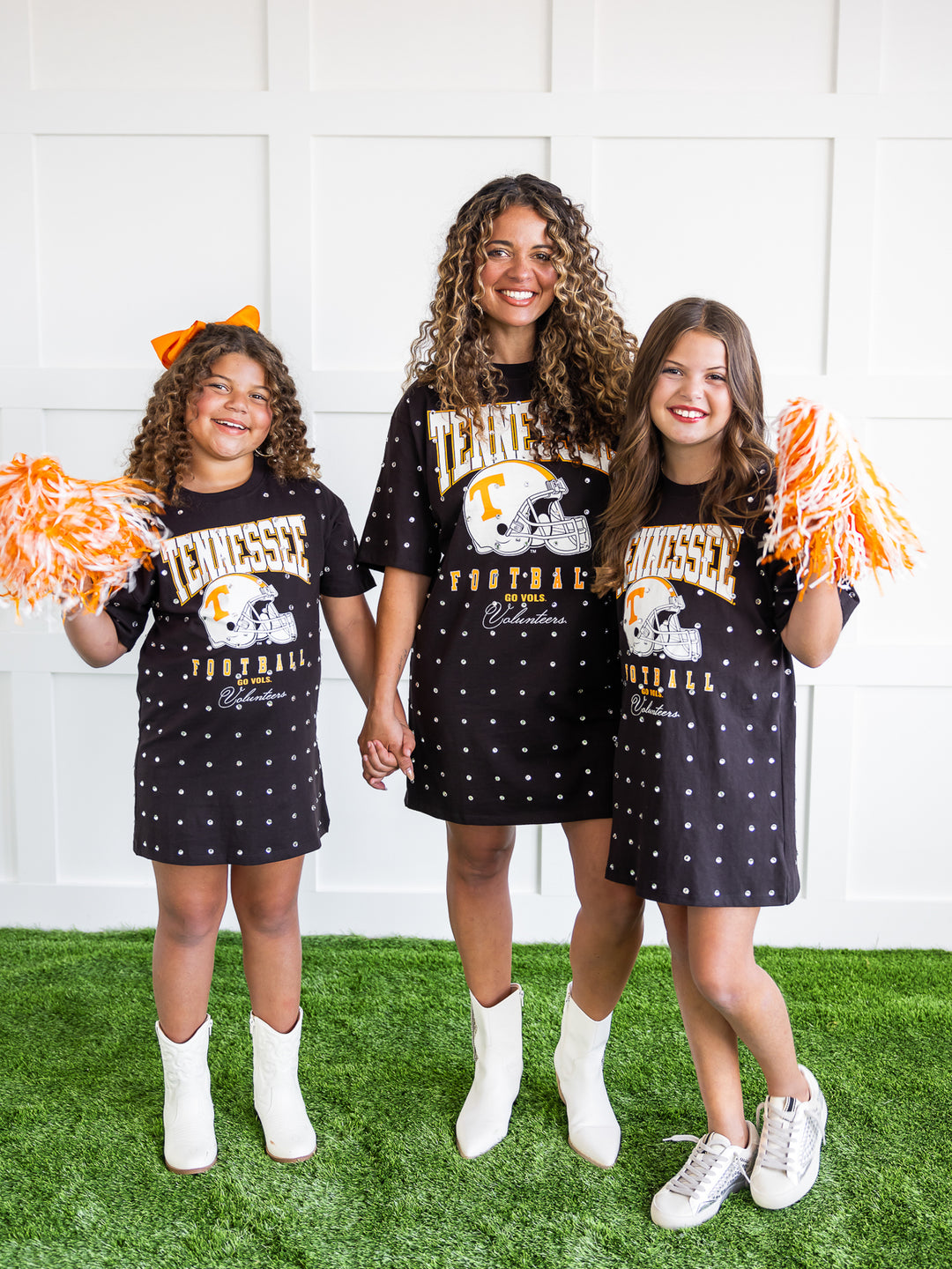 Youth Tennessee Volunteers All Over Rhinestone T-Shirt Dress