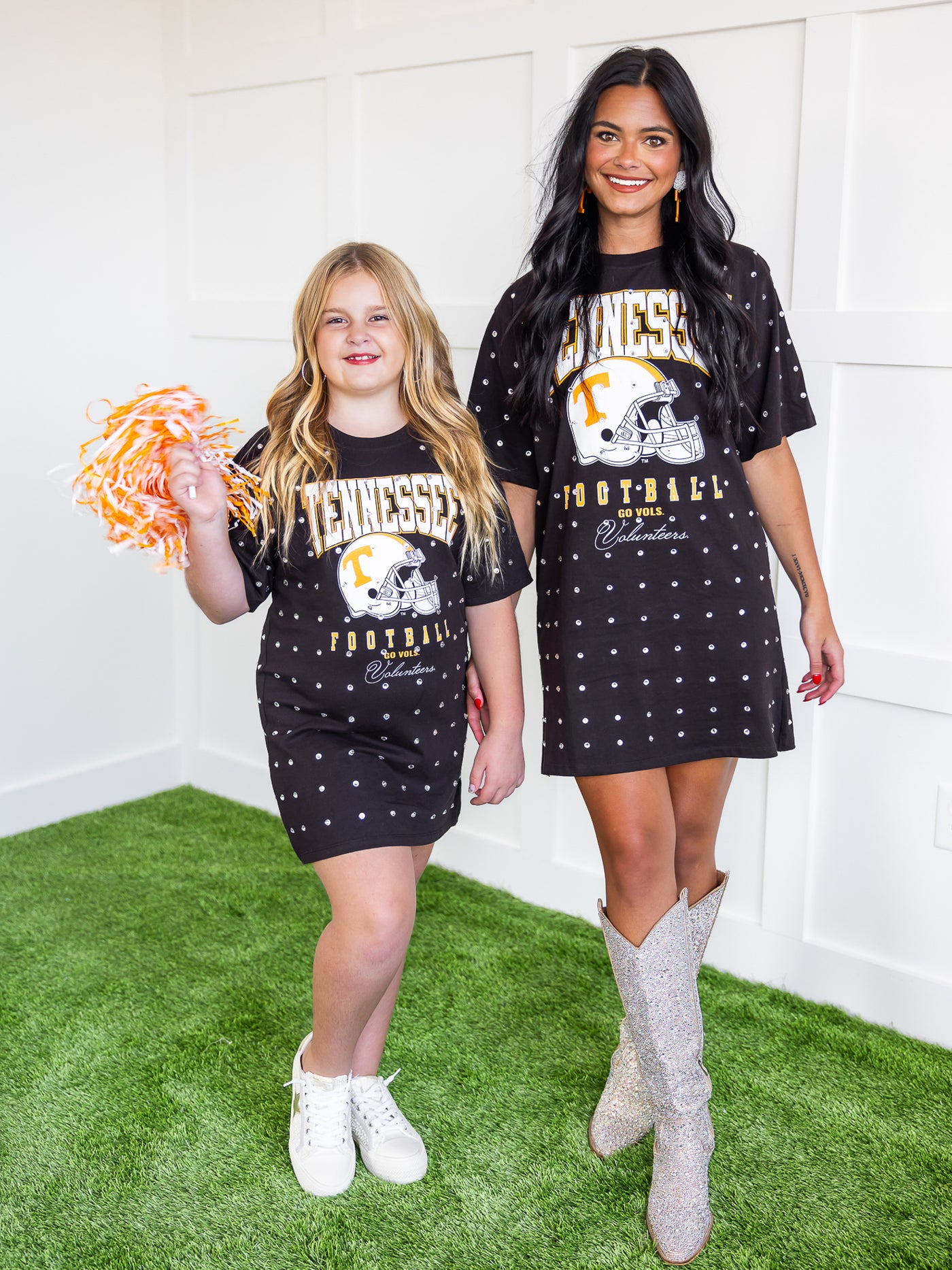 Tennessee Volunteers All Over Rhinestone T-Shirt Dress