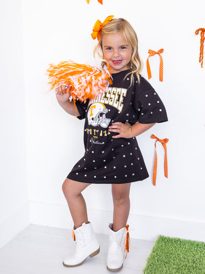 Youth Tennessee Volunteers All Over Rhinestone T-Shirt Dress