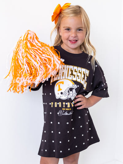 Youth Tennessee Volunteers All Over Rhinestone T-Shirt Dress