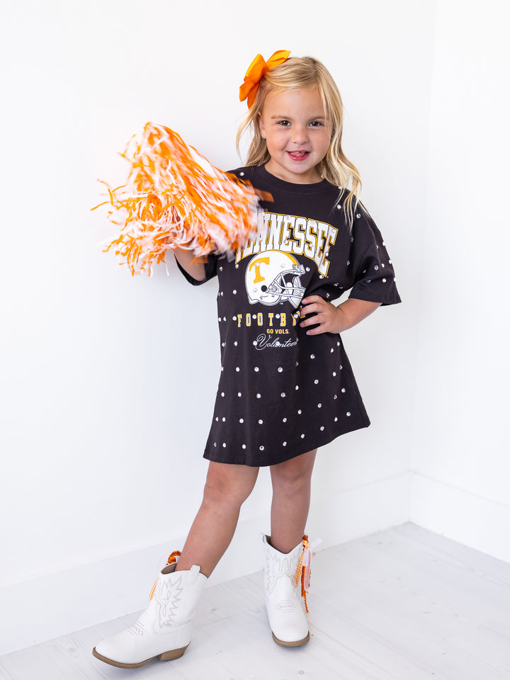 Youth Tennessee Volunteers All Over Rhinestone T-Shirt Dress