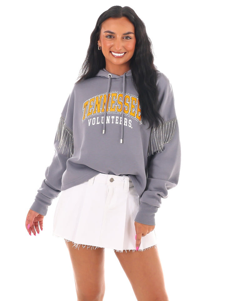 Tennessee Volunteers Rhinestone Fringe Hoodie