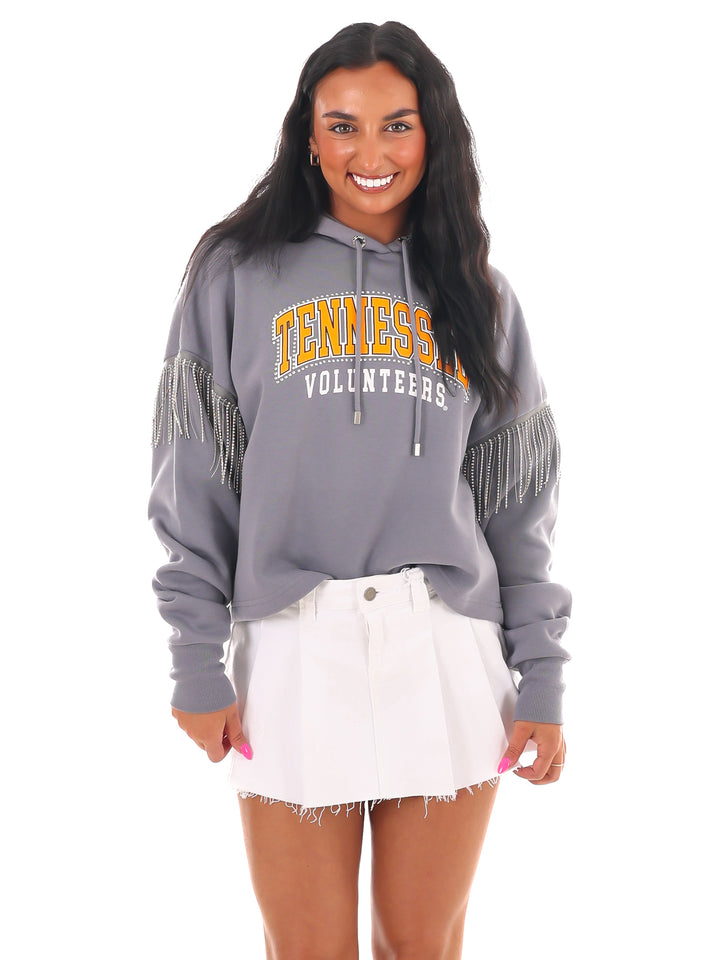 Tennessee Volunteers Rhinestone Fringe Hoodie