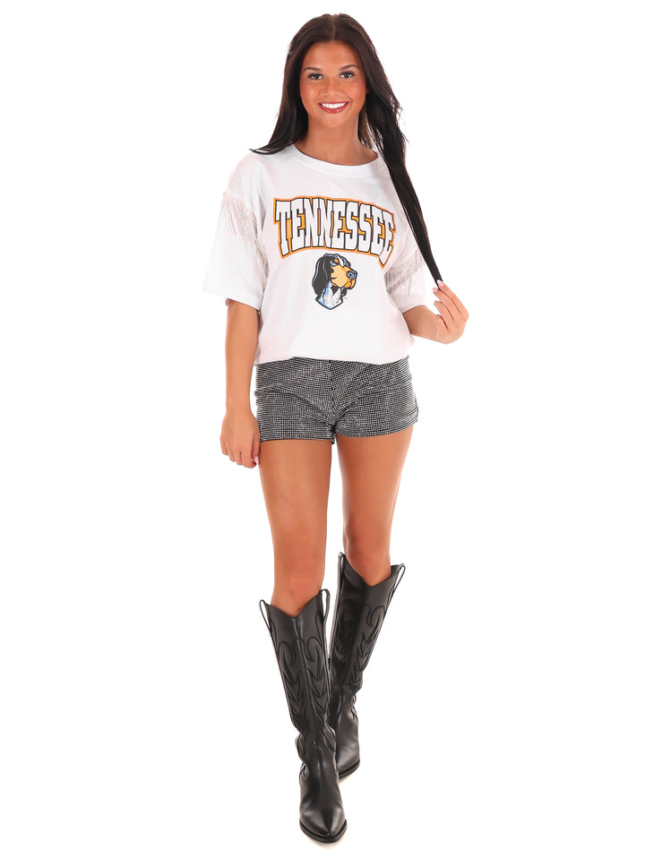 Tennessee Rhinestone Fringe Tee