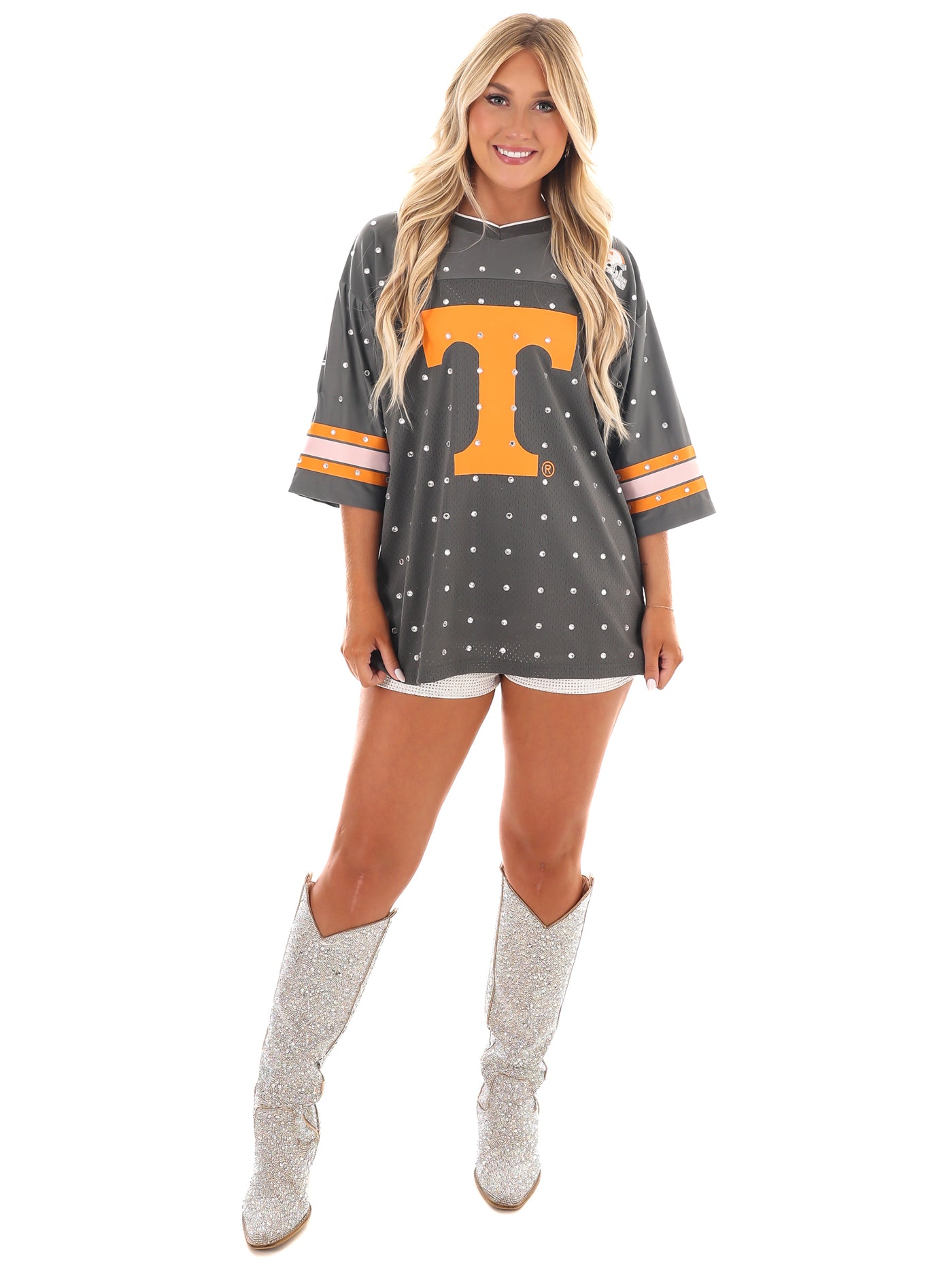 Tennessee Volunteers Kick-Off Time Rhinestone Top