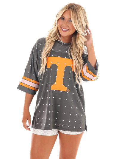 Tennessee Volunteers Kick-Off Time Rhinestone Top