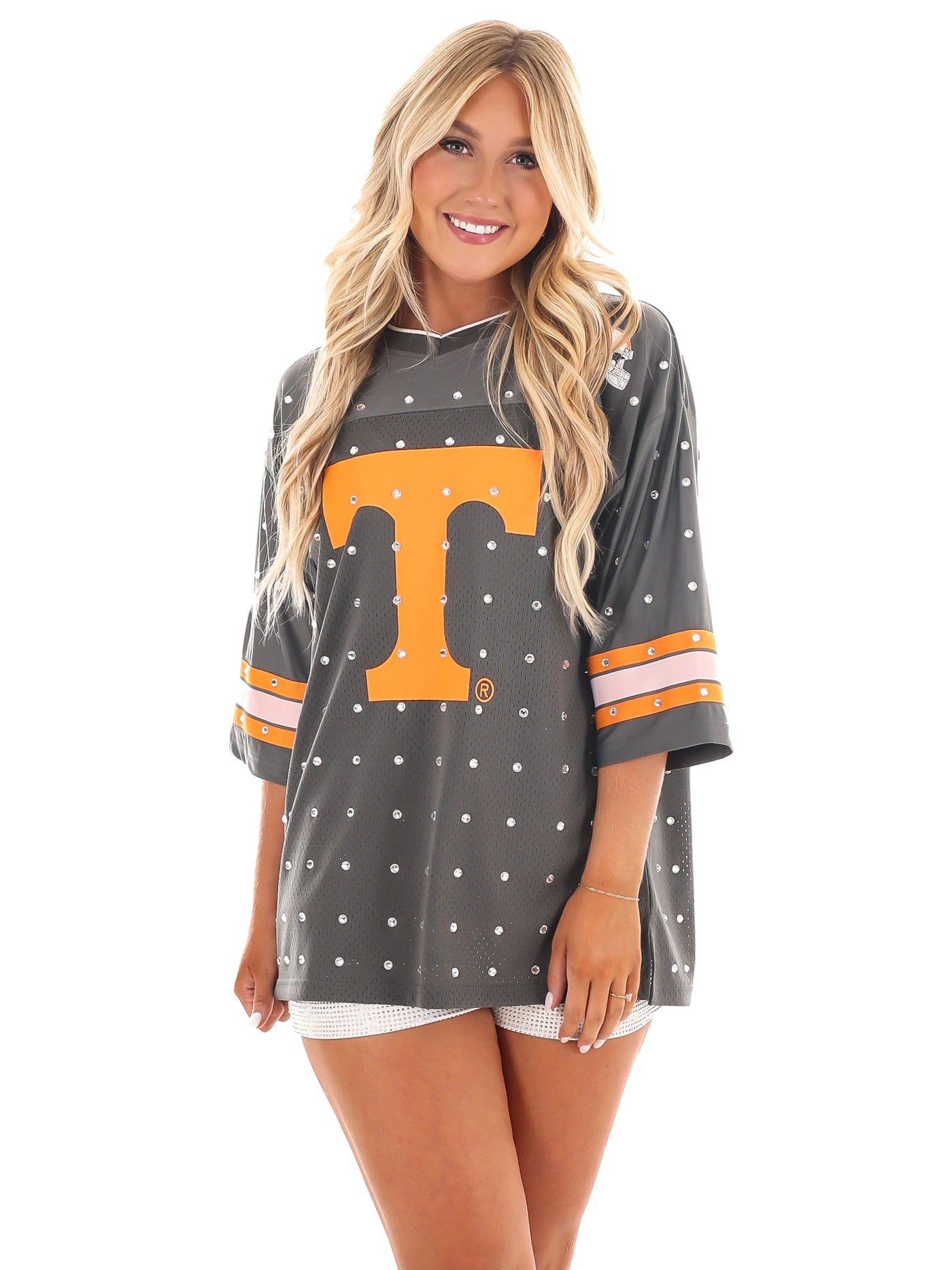 Tennessee Volunteers Kick-Off Time Rhinestone Top