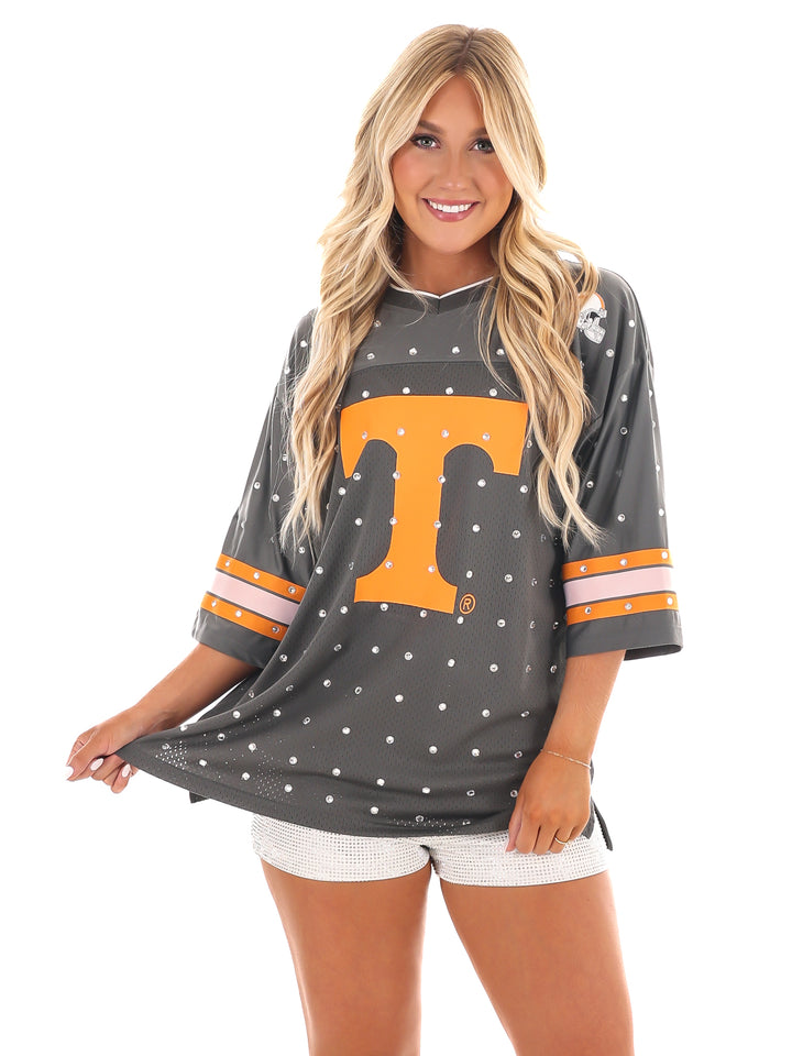 Tennessee Volunteers Kick-Off Time Rhinestone Top