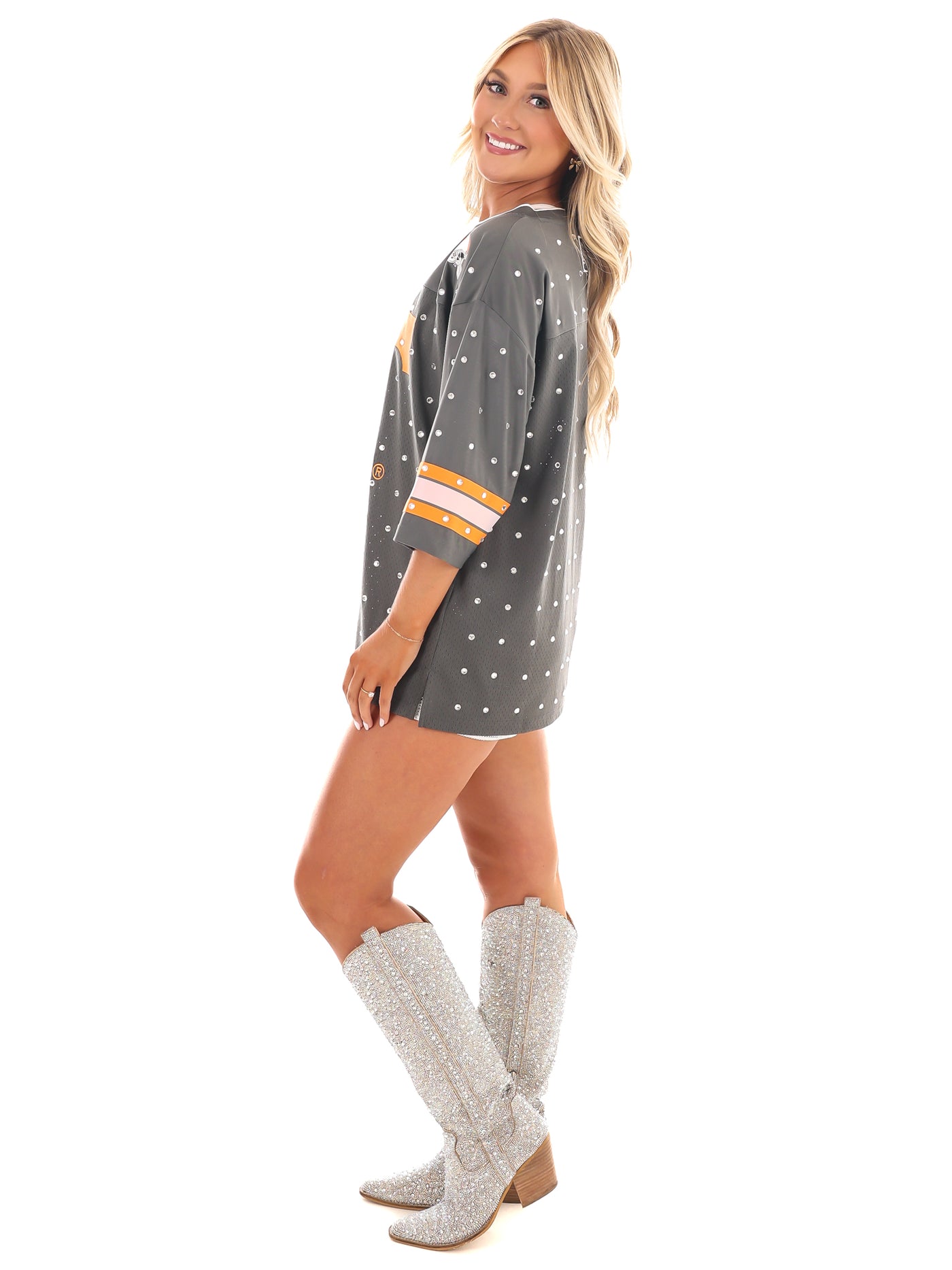 Tennessee Volunteers Kick-Off Time Rhinestone Top