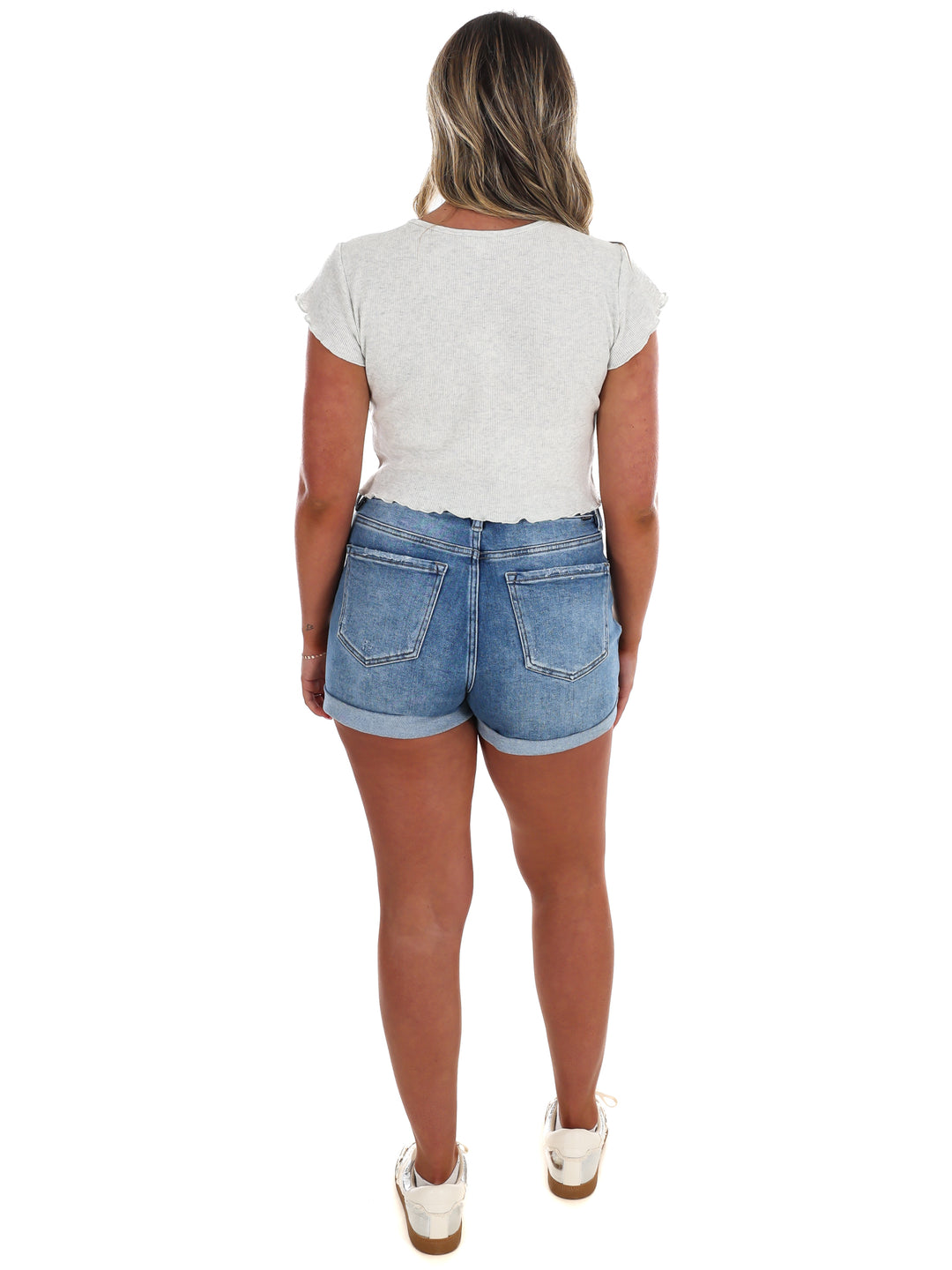Cloud Knit Waffle Crop Top