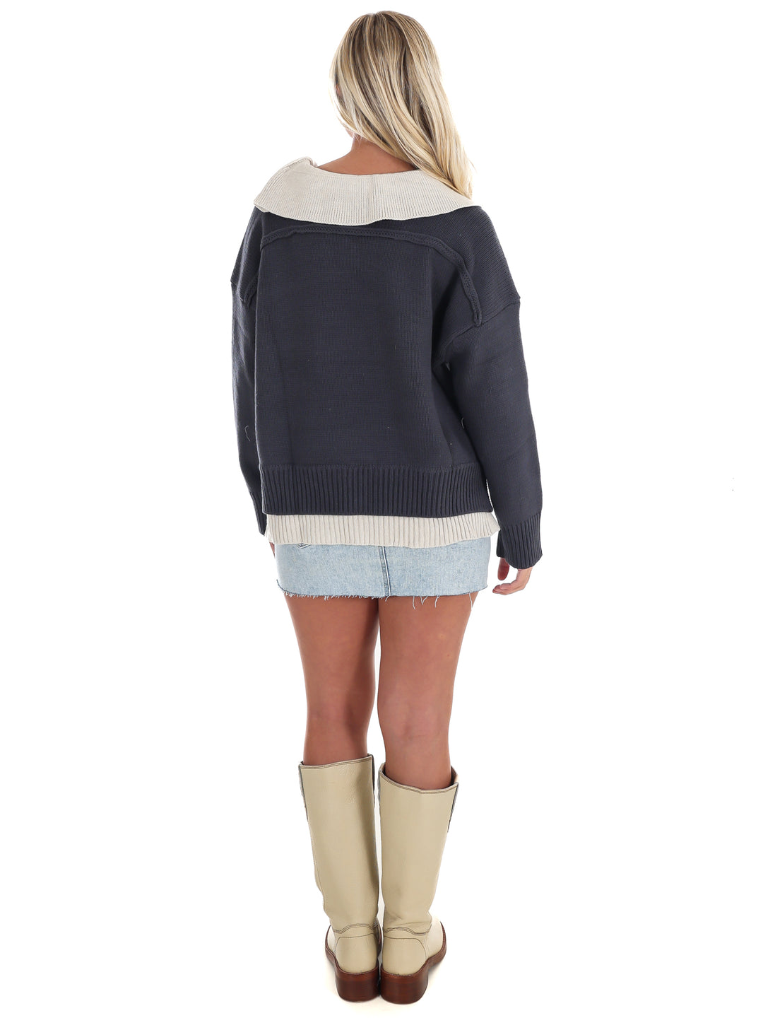 Chai Latte V-Neck Sweater