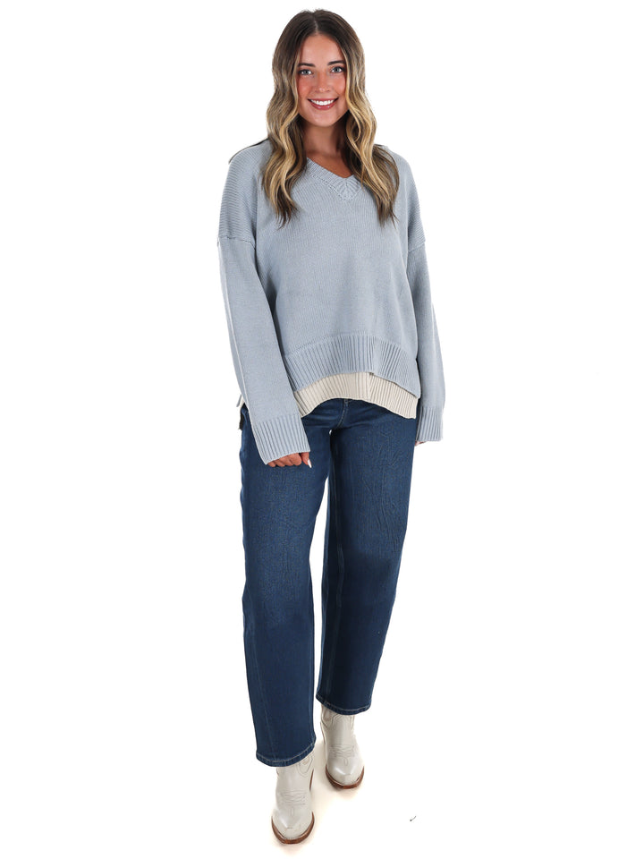 Chai Latte V-Neck Sweater