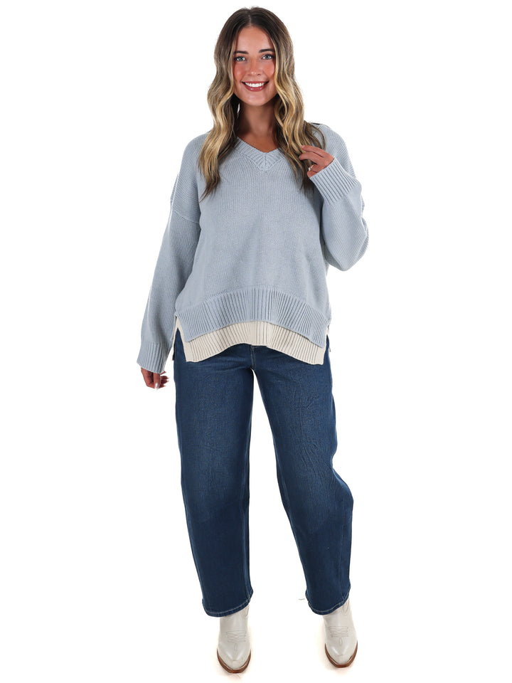 Chai Latte V-Neck Sweater