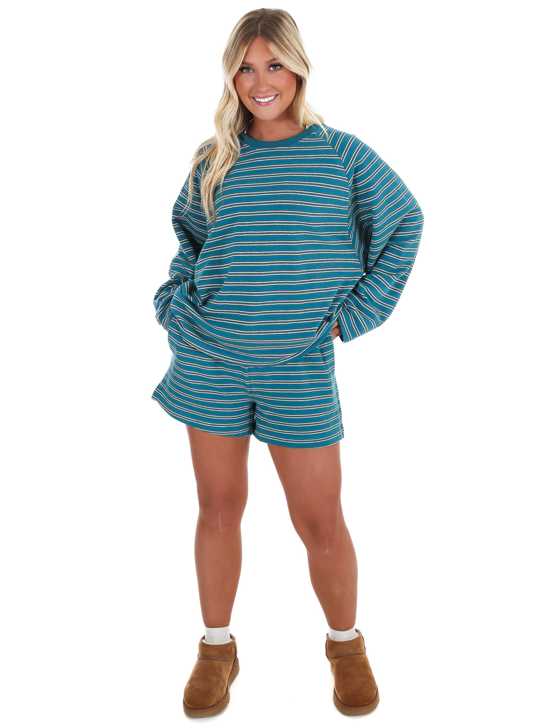 From Here On Stripe Two Piece Set