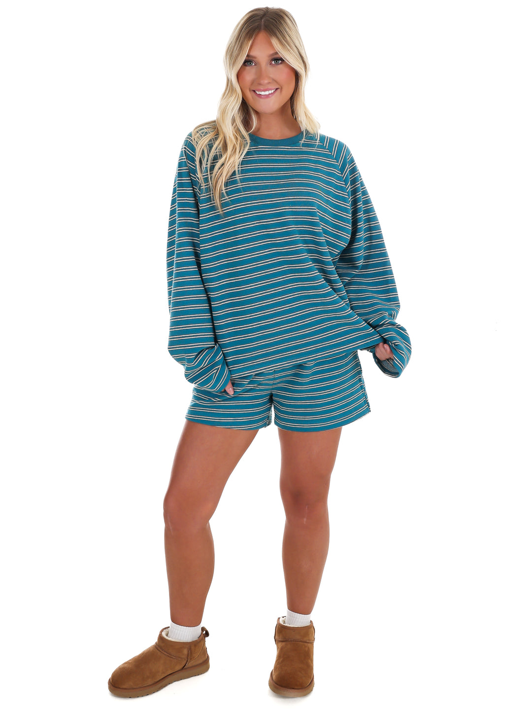 From Here On Stripe Two Piece Set