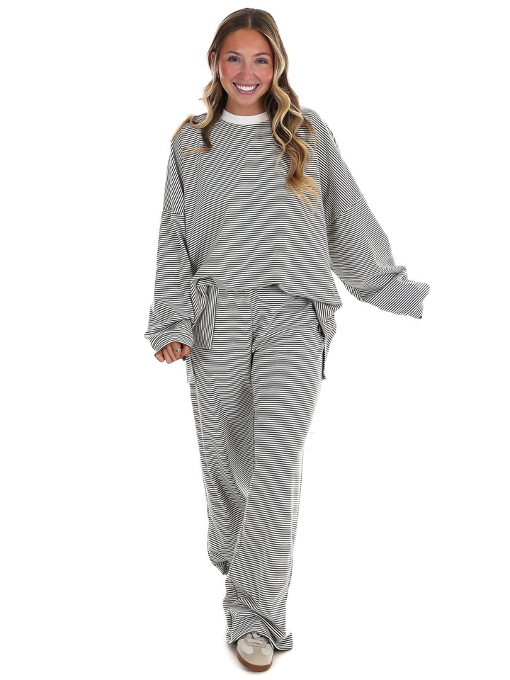 Made for More Striped Oversized Top