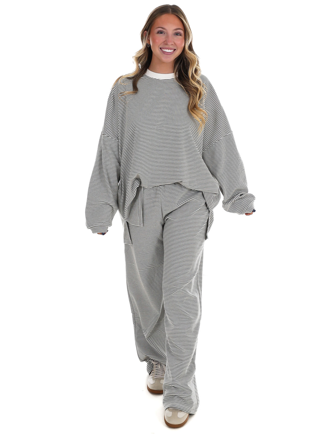 Made for More Striped Oversized Top