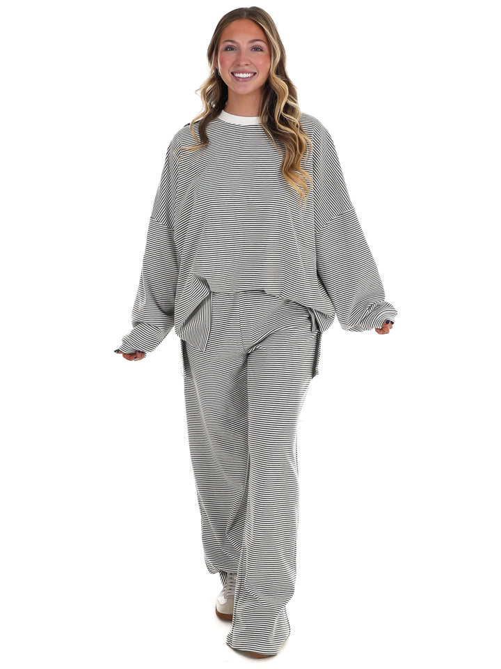 Made for More Striped Oversized Top