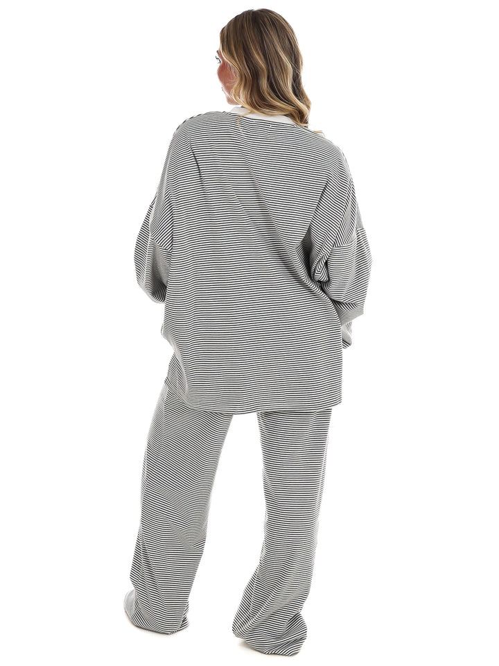 Made for More Striped Oversized Top