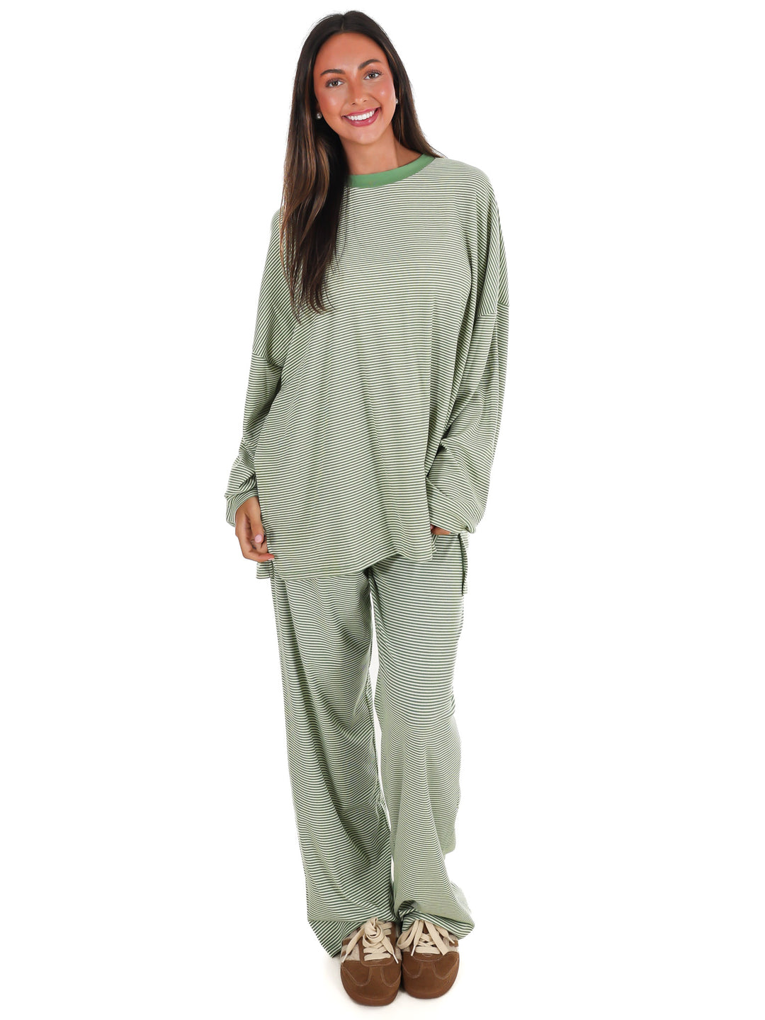 Easy Afternoon Stripe Oversized Top