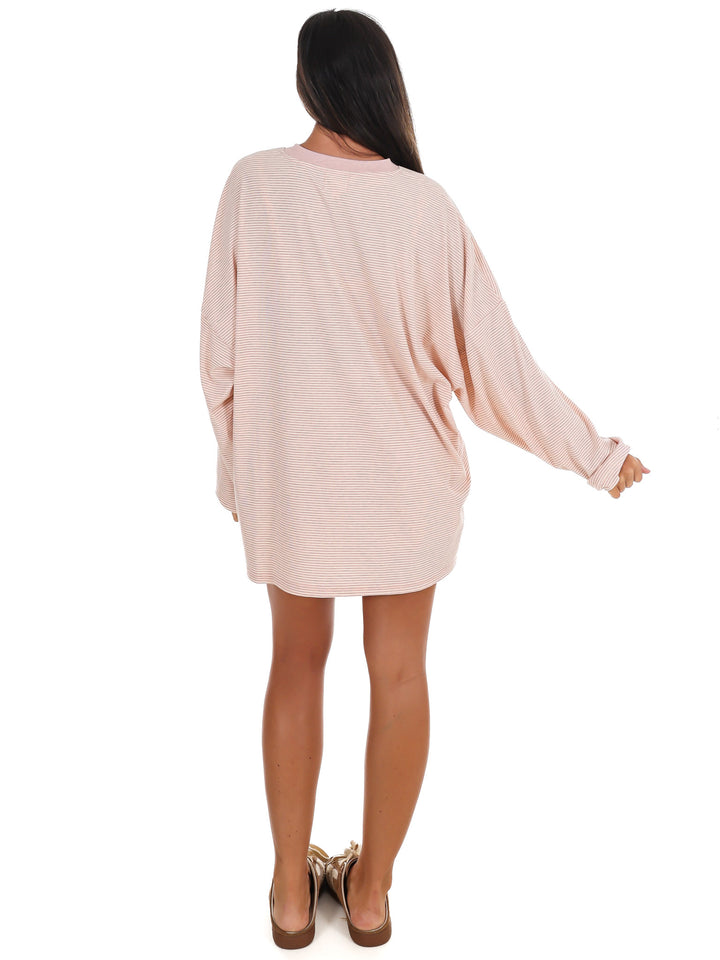 Easy Afternoon Stripe Oversized Top