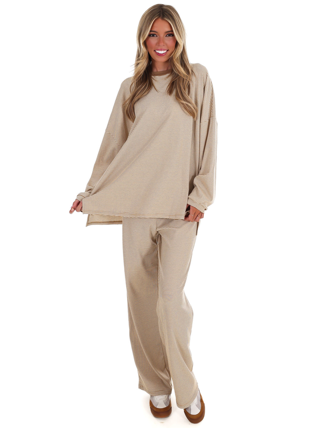 Easy Afternoon Stripe Oversized Top
