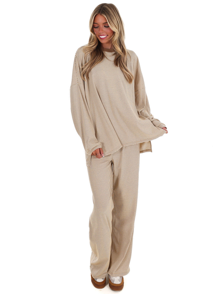 Easy Afternoon Stripe Oversized Top