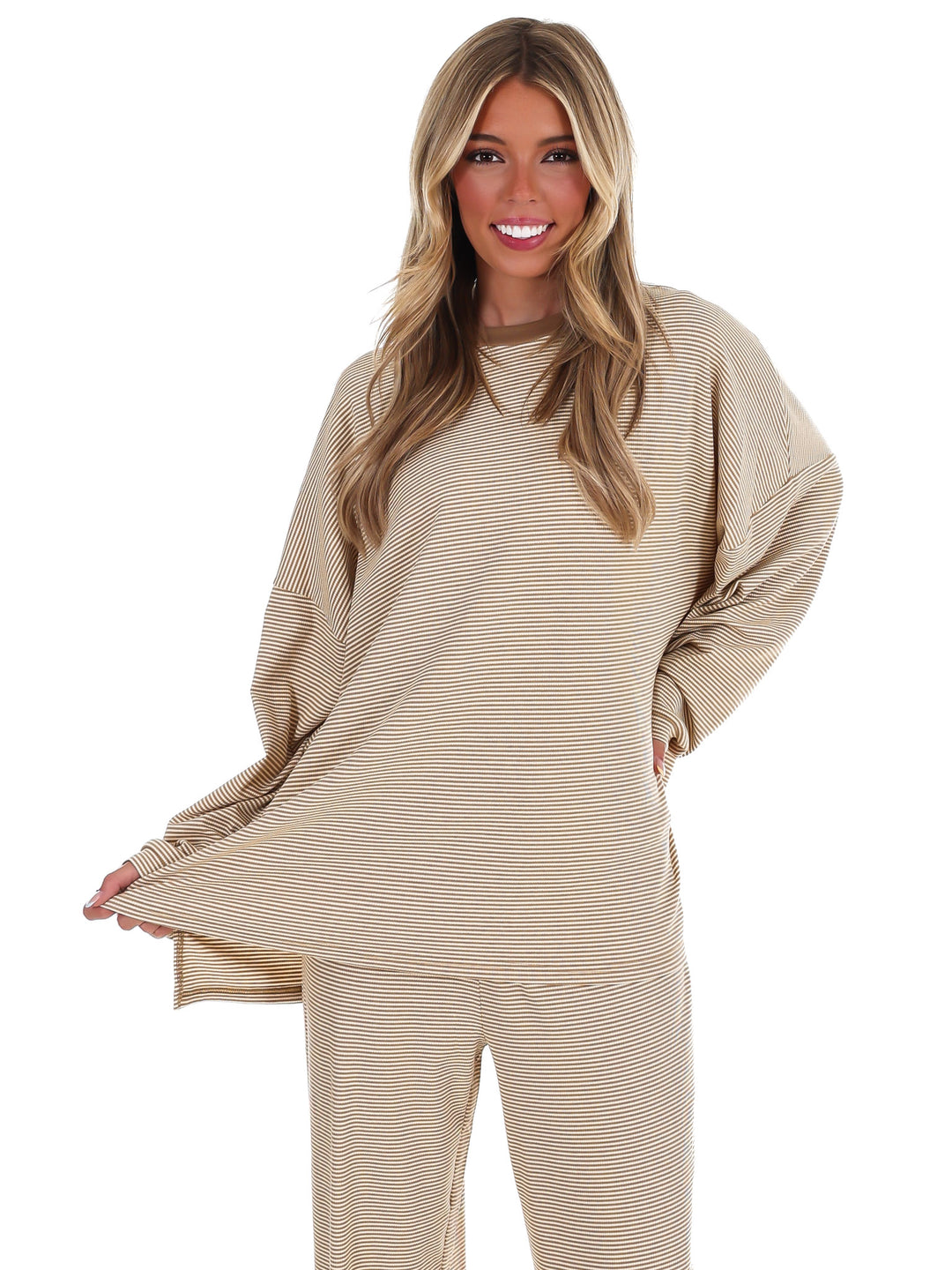 Easy Afternoon Stripe Oversized Top