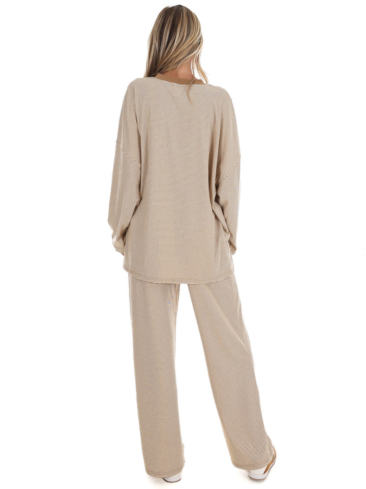 Easy Afternoon Stripe Oversized Top