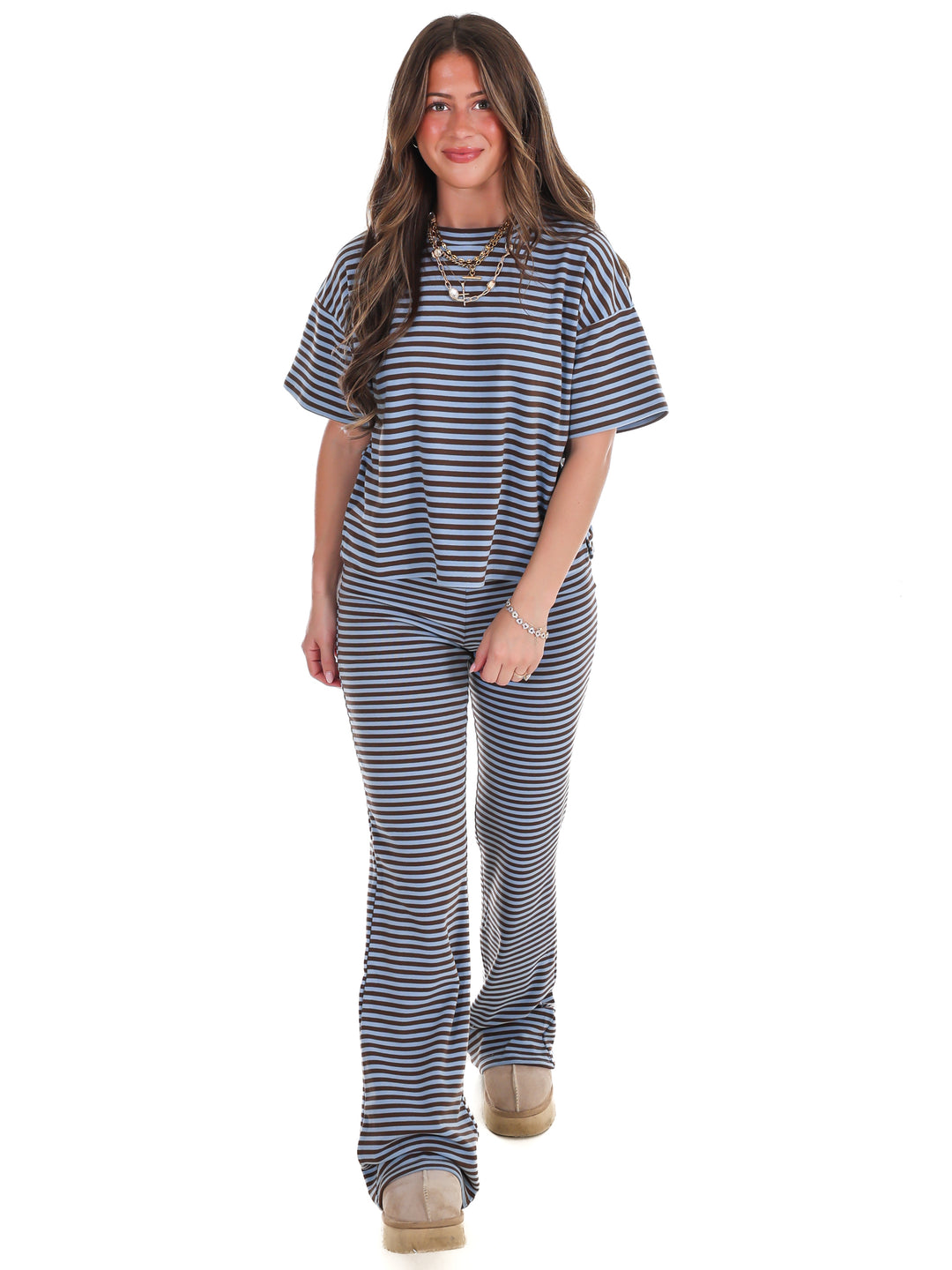 Day After Day Stripe Two Piece Set