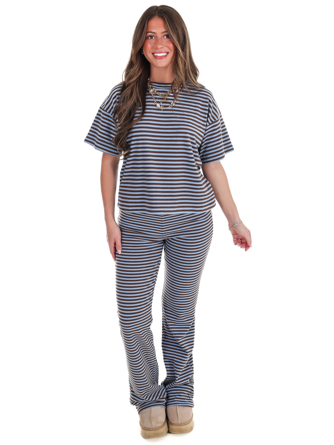 Day After Day Stripe Two Piece Set