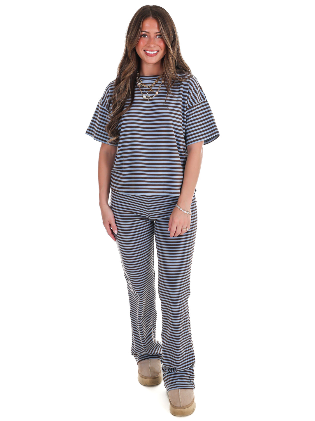 Day After Day Stripe Two Piece Set