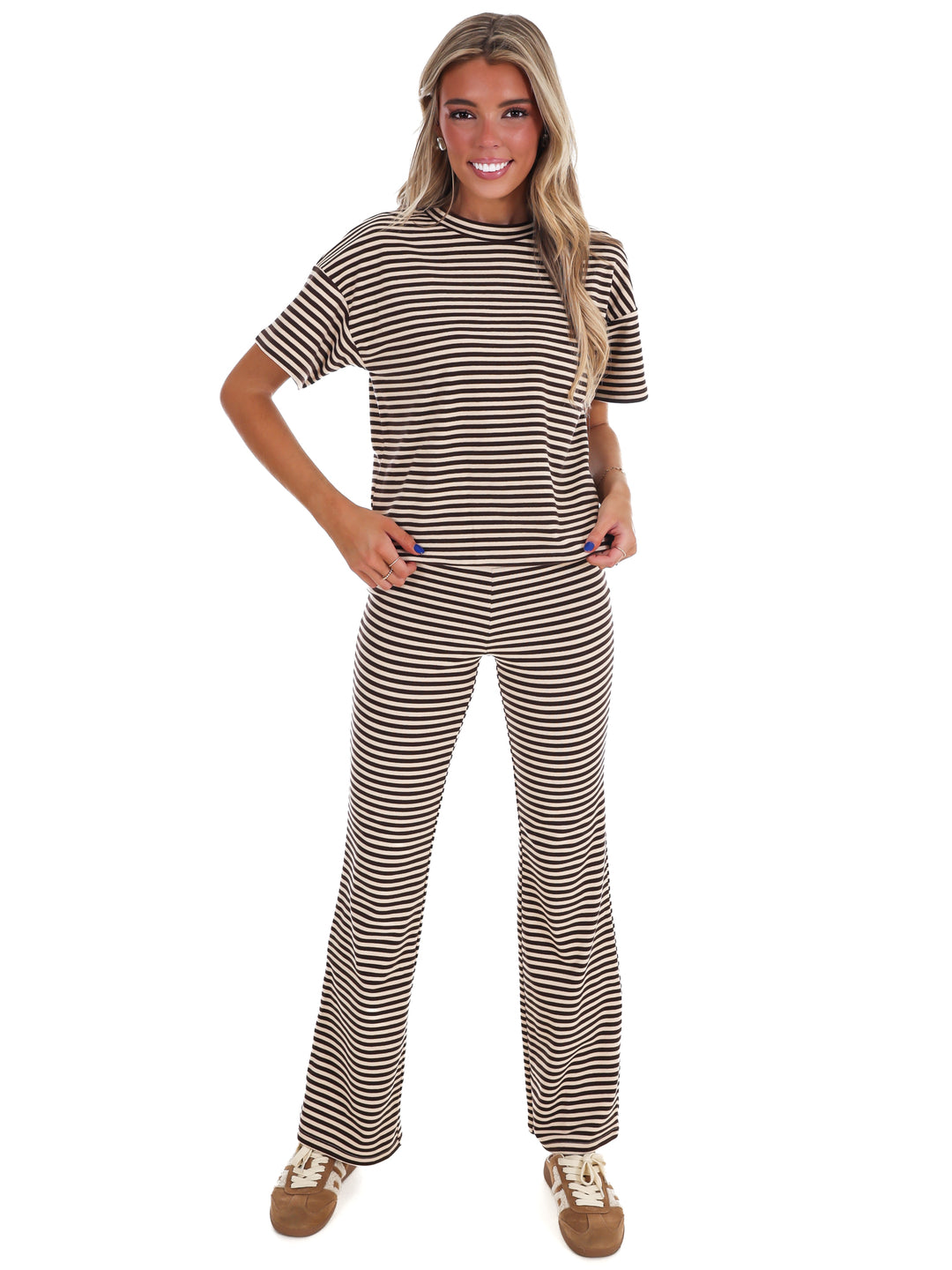 Day After Day Stripe Two Piece Set