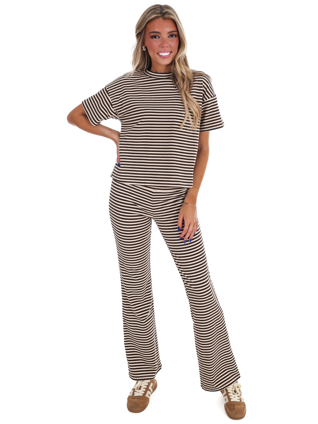 Day After Day Stripe Two Piece Set