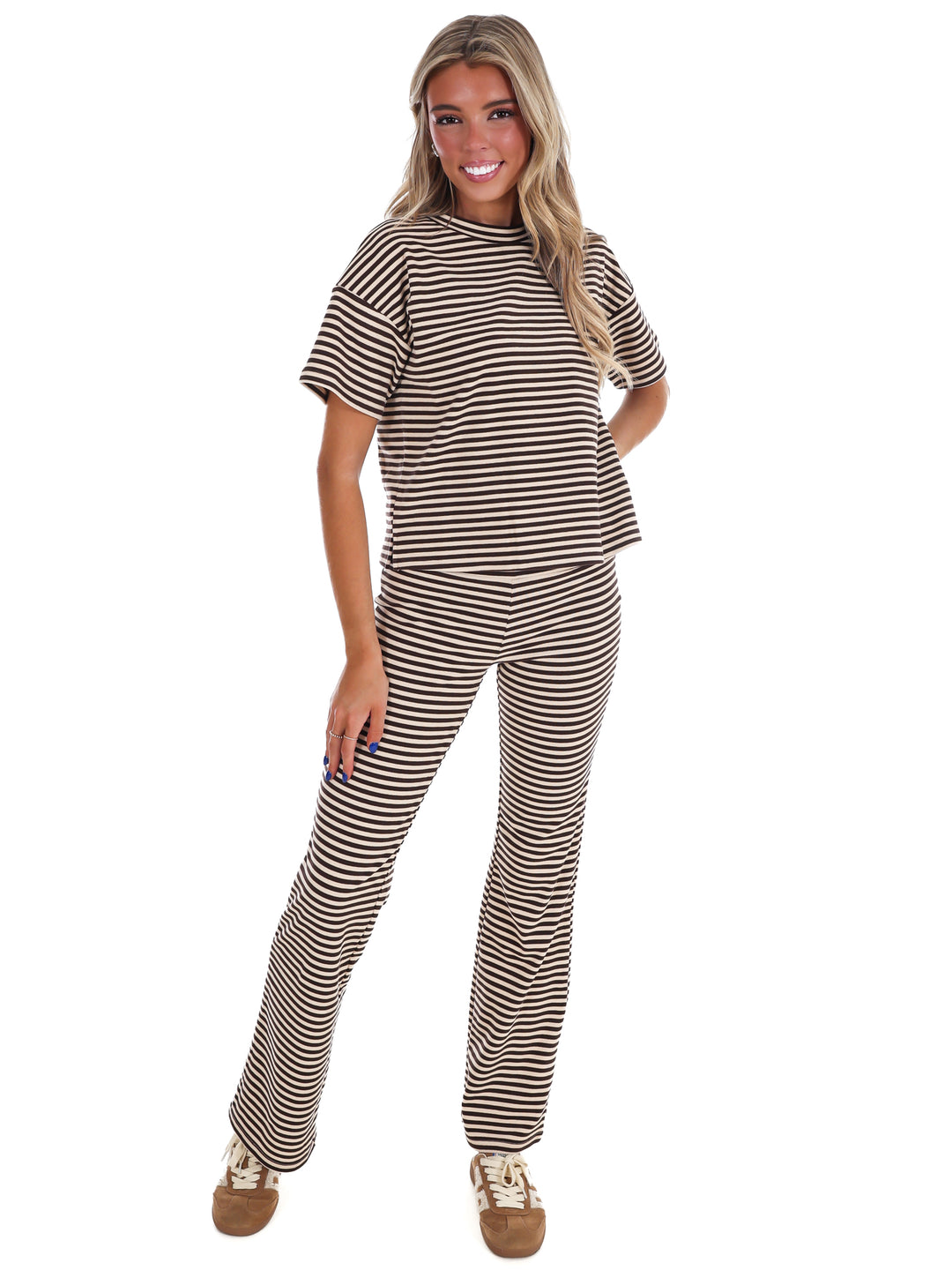 Day After Day Stripe Two Piece Set