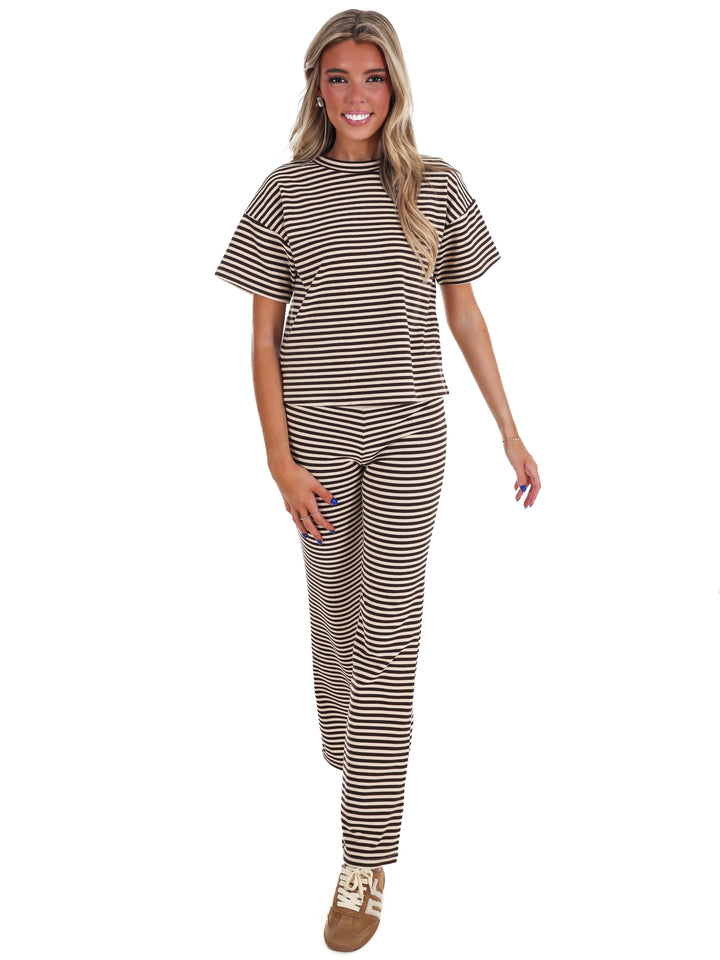 Day After Day Stripe Two Piece Set