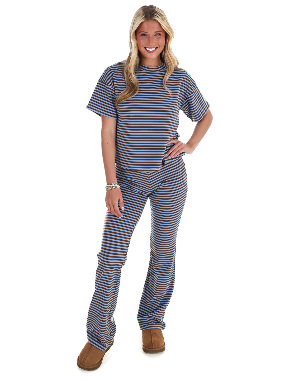 Day After Day Stripe Two Piece Set