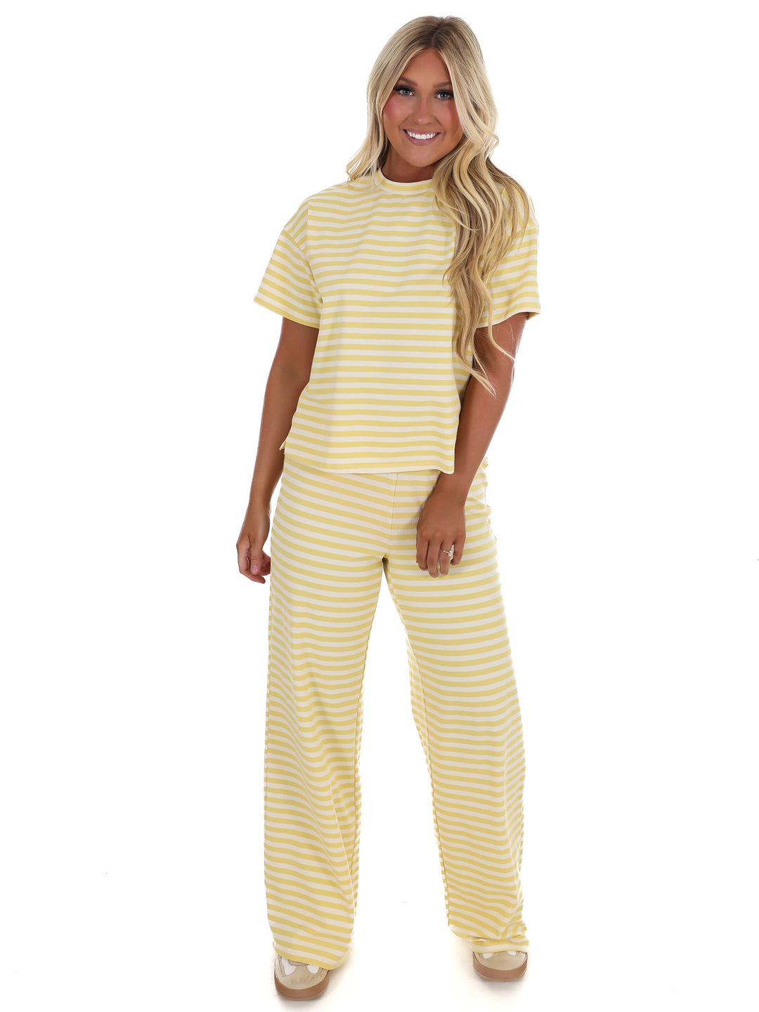 Straight Line Stripe Two Piece Set