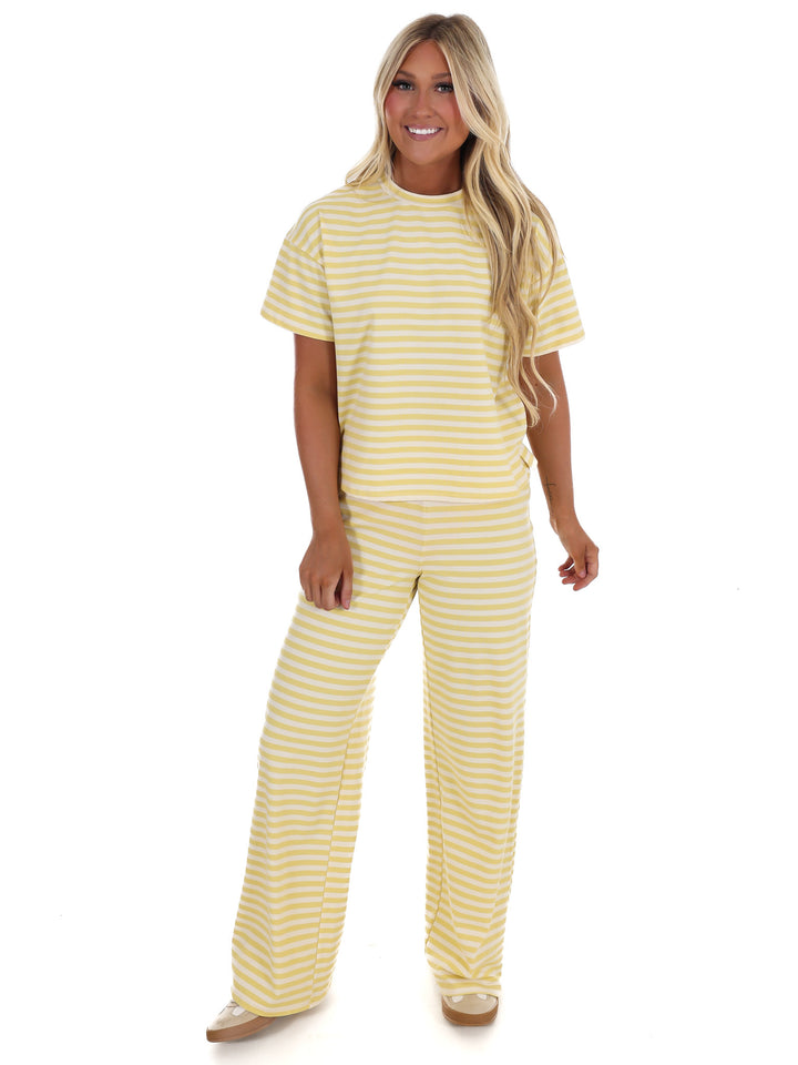 Straight Line Stripe Two Piece Set