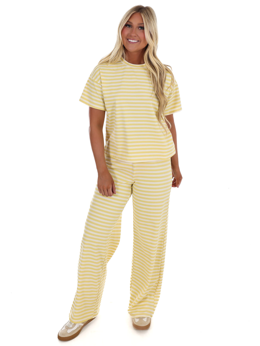 Straight Line Stripe Two Piece Set