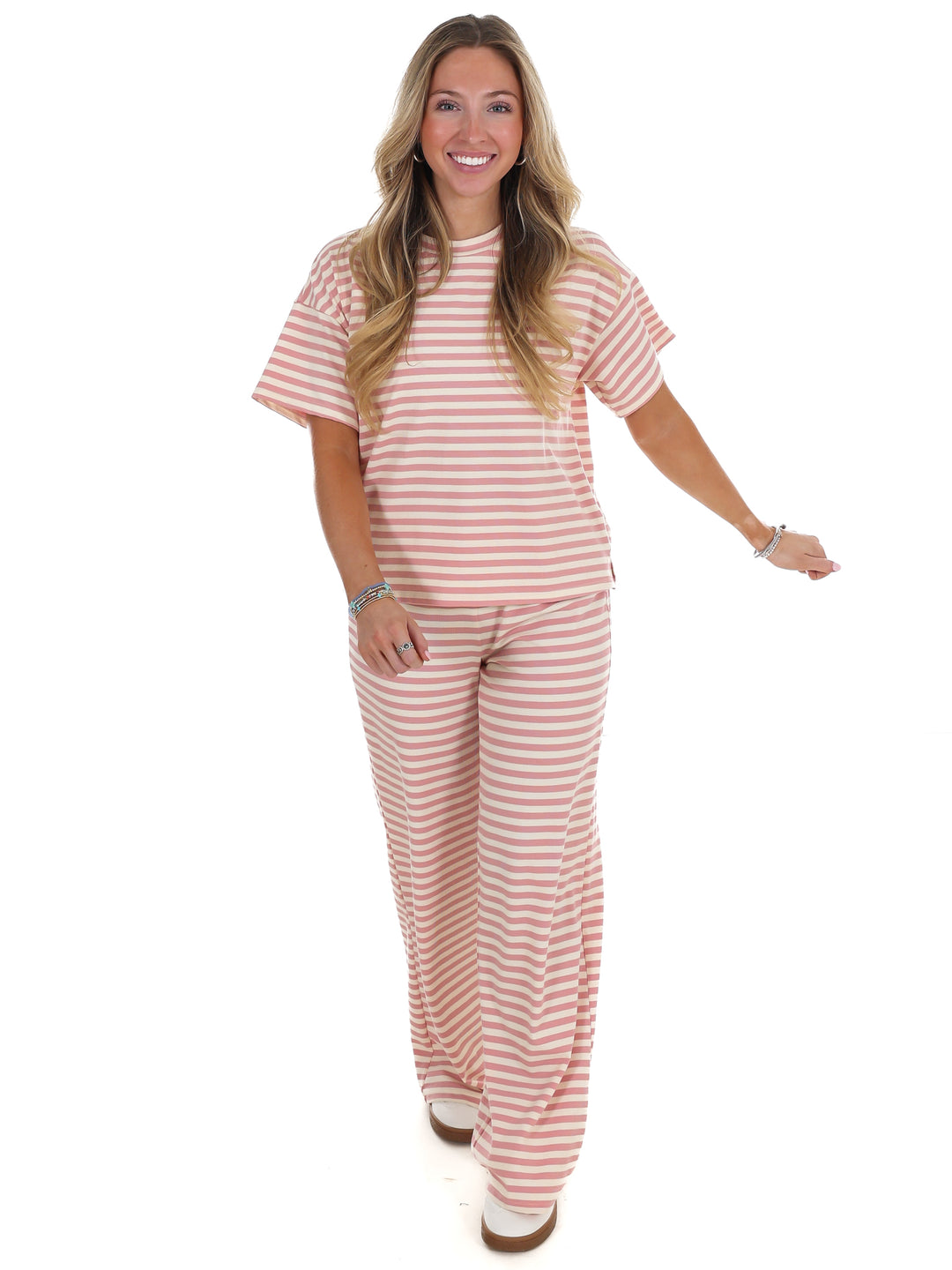 Straight Line Stripe Two Piece Set