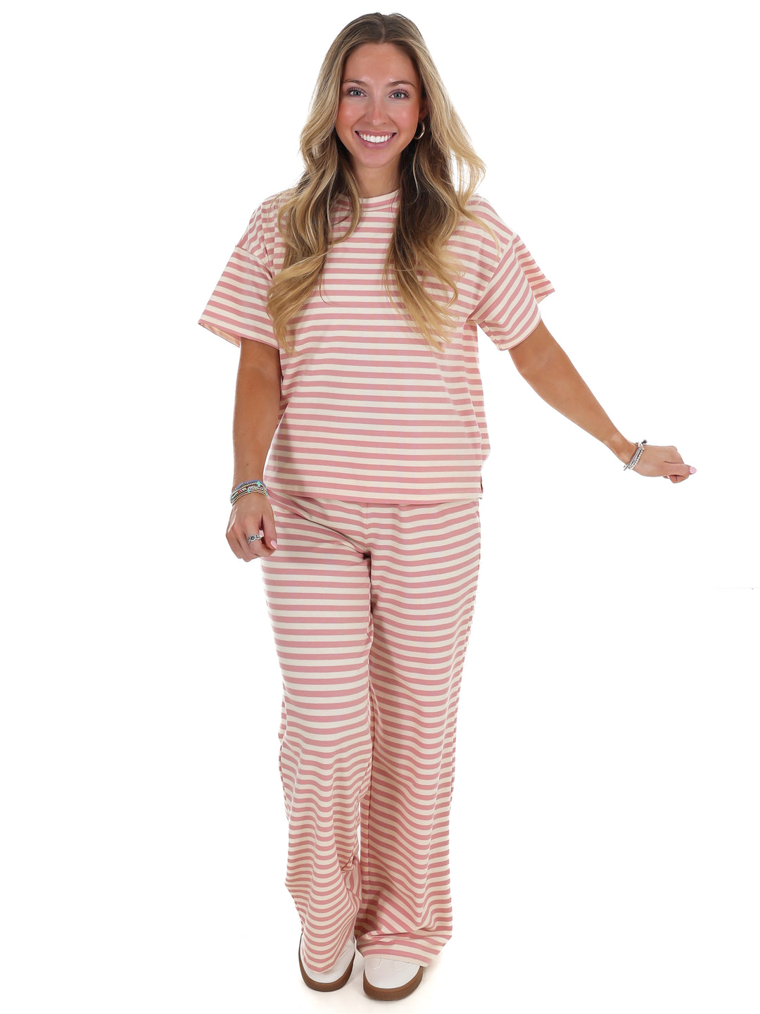 Straight Line Stripe Two Piece Set