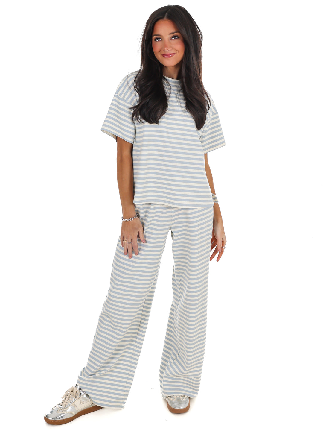 Straight Line Stripe Two Piece Set