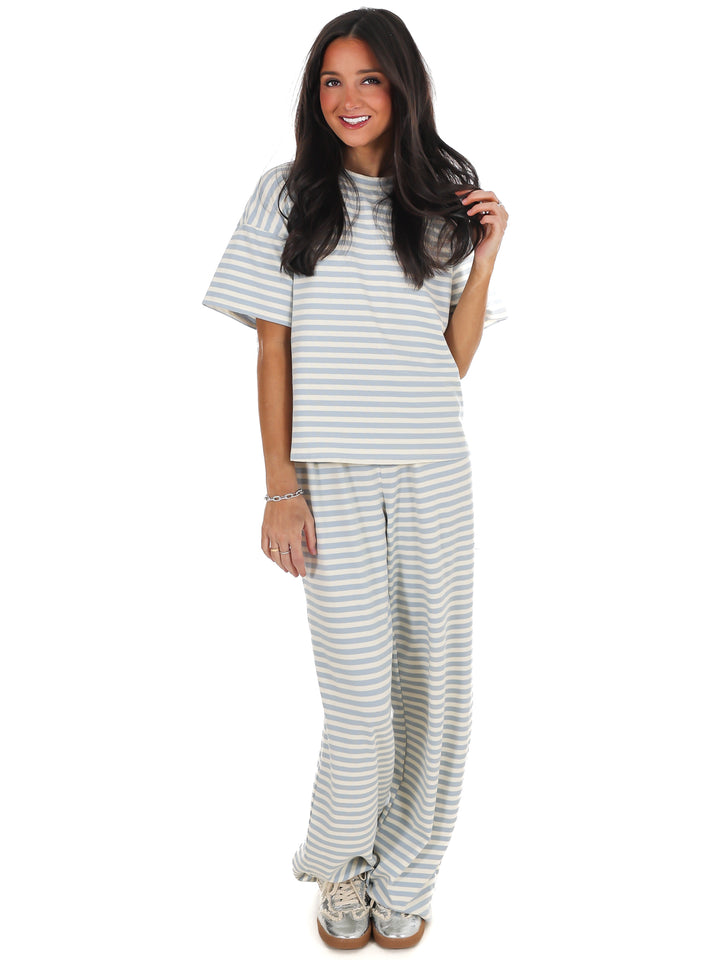 Straight Line Stripe Two Piece Set