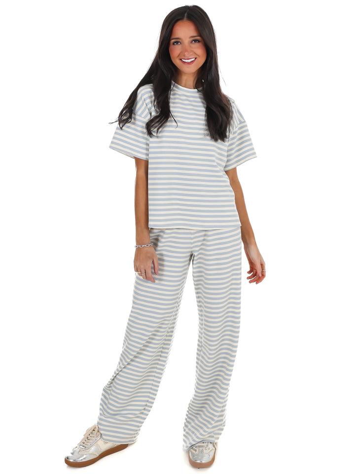 Straight Line Stripe Two Piece Set