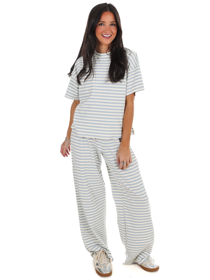 Straight Line Stripe Two Piece Set
