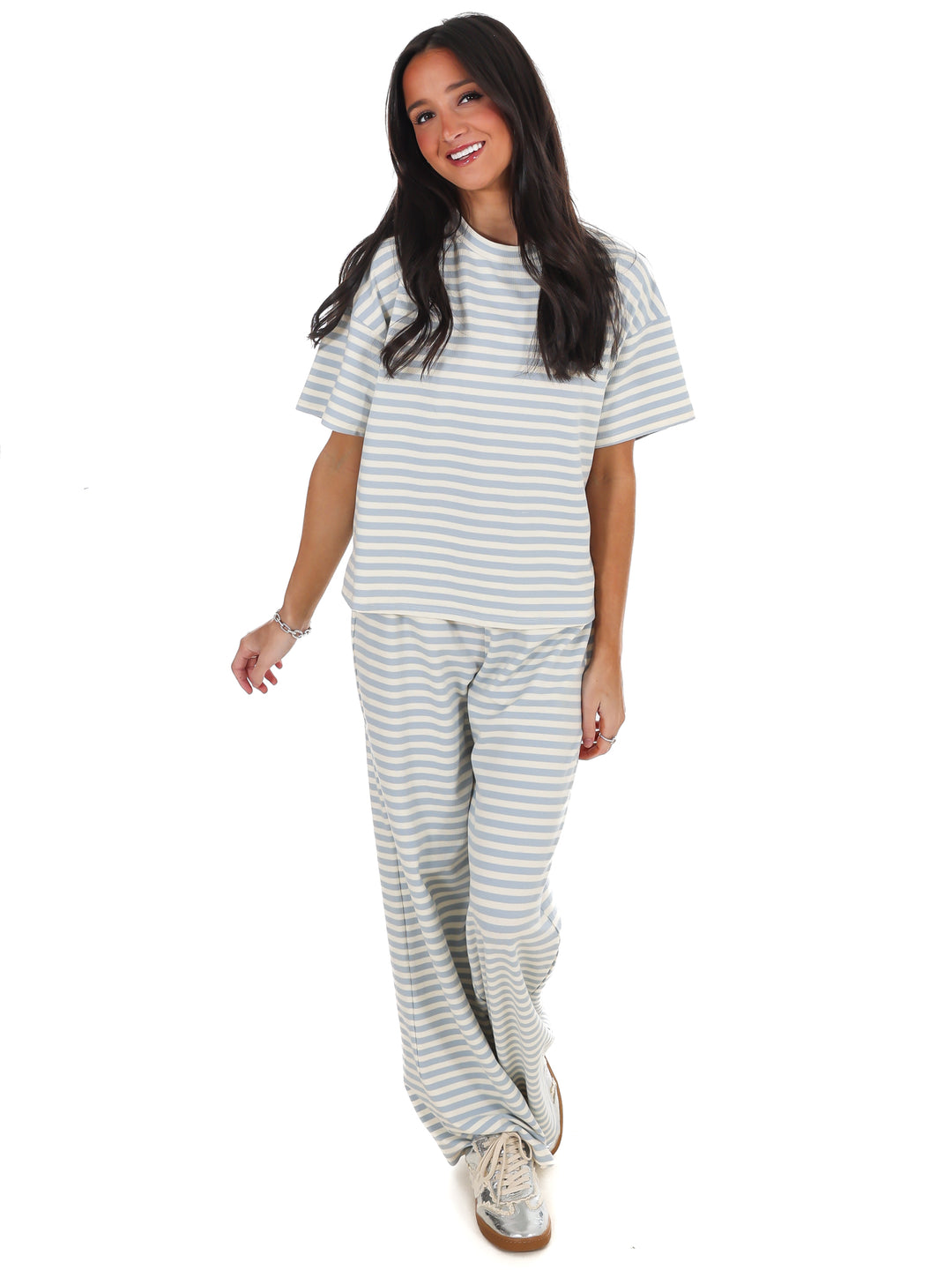 Straight Line Stripe Two Piece Set