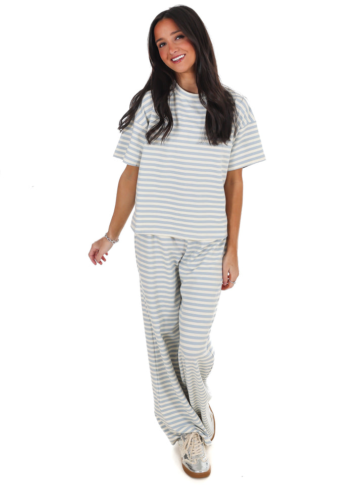 Straight Line Stripe Two Piece Set