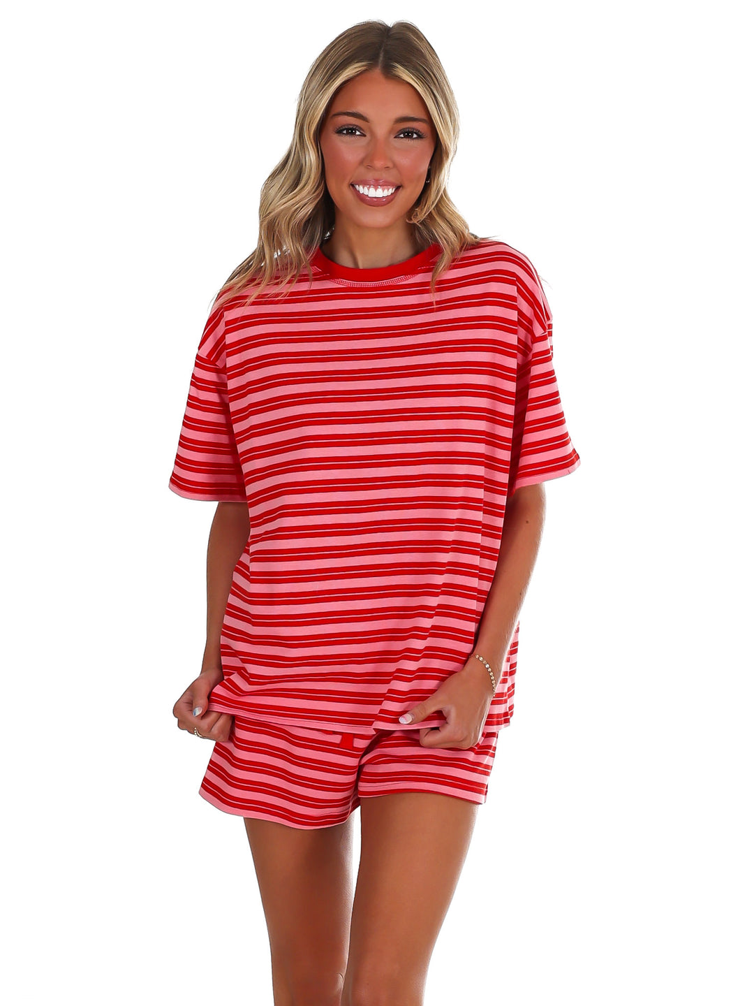 Weekend Escape Stripe Oversized Top
